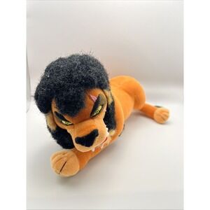 RARE Disney Lion King Scar Plush Applause 10" Soft Face Woolly Mane Vintage HTF